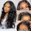Body Wave Lace Front Wig Invisible HD Human Hair Wigs 13x4 Pre Plucked Brazilian Remy For Women Real 5x5 Closre