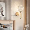 Wall Lamps Modern Gold Luxury Crystal Wall Lamp Bedroom Bedside Lamp Room Living Room Hotel Corridor LED Wall Lamp Wall Sconce HKD230814