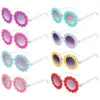 Occhiali da sole Fashion Disco Disco Festival Fiorio Round Flower Sun Glasses Shades Daisy for Women