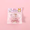 Hundhalsar Pet Pearl Diamond Bow Necklace Princess Style Velvet Tie Birthday Pendant Cat Collar