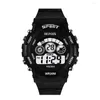 Orologi da polso sport militare orologio elettronico per uomini a LED Digital Digital Tre oculare Waterproof Reloj Hombre