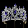 Headpieces Hair Accessories Crown Tiar Emerald Ally Electroplated Wedding Bridal Barok