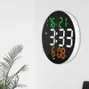 Decorative Objects Figurines 10 inch Digital Led Wall Clock Calendar with Alarms Temperature Thermometer and Humidity Home Living Room Decoration 230812