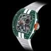 Luxe RMiles Zwitsers horloge ZF Factory Tourbillon Automatisch uurwerk Horloge Rm Pilot Sport Horloges Serie Rm029 Koolstofvezelmateriaal gebruikt