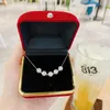 Łańcuchy Sterling S925 Srebrny naszyjnik perłowy dla modnej mody w stylu kpop ig drobna biżuteria idealna urodziny prezent
