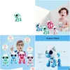 Electric/RC Animals Mini Robot Dog With Led Eyes Intelligent Talking Walk