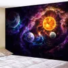 Tapices Galaxy Planeta Landscape Tapestry Wall Walling For Bedroom Living Hall Painting Tapestry 95x73cm Decoración gótica del hogar R230812