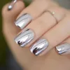 Nail Glitter Metallic Mirror Powder Metal Rose Gold Champagne Silver UV Gel Polish Chrome Dust Manicure DIY Flake Decoration 230814