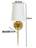 Wall Lamp American Style Light Luxury Lamps Modern And Simple Bedroom Bedside Living Room Hallway Flower Leaf