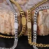 Связь браслетов модные минималистские изысканные ювелирные изделия из нержавеющей стали настаивают женские золотые кожурные колье с золотой кубинской цепью.