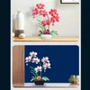 Блоки орхидеи Bonsai Flower Bouquet Blocks Наборы суккулентов сады девушки розовые идеи игрушки для подарков R230814