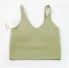 Lu-088 feminino esportes yoga sutiã sexy tanque superior apertado yoga colete com almofada no peito sem amanteigado macio atlético roupas de fitness personalizado