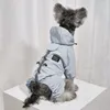 Psa odzież nieprzepuszczalna kurtka wodoodporna siatka oddychająca a absorbent odblaskowy płaszcz deszczowy ROUPA Puppy