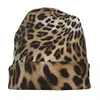 Berretto/berretto da cranio cappelli in cofano a pattern leopard