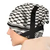 Beanie/Skull Caps Kufiya Palestine Bonnet Hat Knitted Hat Goth Outdoor Skullies Beanies Hat Palestinian Arabic Men's Spring Warm Dual-use Caps