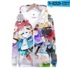 Heren Hoodies Nieuwheid 3 tot 16 jaar Kids Hoodie 3d Undertale Sans Zipper Boy Girls Sweatshirt Cartoon Teen Coat Kinderkleding