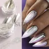 Nagel glitter Sparkly Silver Series Poeder Shiny Scales Galaxy Holography Manicure Decoration Lebyft 230814