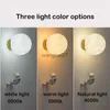 Wall Lamps Nordic Astronaut Planet Moon Wall Lamps Baby Boys Girls Children's Room decorative creative wall light Modern Bedroom lights HKD230814