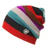 Beanie/Skull Caps Women Men Winter Knitted Snow Ski Beanie Hat Rainbow Striped Baggy Slouchy Cap