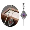 Pendant Necklaces Punk Style Chain Neckalce Witchy Accessory Vintage Blood Pack Charm Neck Jewelry With Detachable Witch Wand