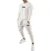 Herren Tracksuits Herren Herumn Wintersets Tracksuit Cotton Solid Sweatshirt Joggerhose Zweiteiler Chandal Hombre Casual Sportswear Track