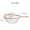 Fishing Accessories Sf Fly Landing Net Soft Rubber Small Or Big Mesh Trout Catch And Release Without The Magnet 230206 Drop Delivery Dhkei