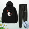 Gioco da uomo trackuit anime anime genshin impatto con cappuccio pantaloni adattarsi unisex alla moda pullover con cappuccio per pantaloni per leisure