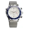 남성을위한 새로운 시계 모든 다이얼 작업 쿼츠 시계 고품질 고품질 브랜드 크로노 그래프 시계 패션 액세서리 메쉬 스틸 벨트 남성 손목 시계 선물 2024