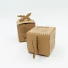 Wrap regalo da 50 pezzi Aereo Kraft Candy Boxes Wedding Paper Borse per baby shower