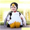 Rompers Baby Boys Girls Carnival Halloween Costume Romper Kids Clothes Set Toddler Cosplay Penguin Jumpsuits Infant Cute Lr1 201127 Dhxag