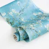 Gift Wrap 1Set 20cm*5m pappersförpackning Art Museum Series Van Gogh Starry Sky Diy Gift Wrapping Paper Wallpaper Flower Wrapping Paper R230814