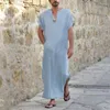 Roupas étnicas Saudi Dubai Dubai Long Jubba THOBE PARA O MAN MULMICO ISLÂMICO ROBE TRADAL