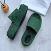 pantofole firmate pantofola da donna moda tela ricamata sabot piatti piattaforma ricamata in lino tacco alto sandali con plateau sandali taglia 36-45