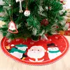 Decorazioni natalizie a 62 cm Gonna ad albero Cartoon Babbo Natale Snowman Reindeer Style per gonne Copertina di base Decorazione