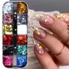 Nagelglitter Sparkly Butterfly Flakes Holographic Mirror Ultradathin Paillette Summer Theme Charme Pailletten Manicure Plakjes Spangles 230814