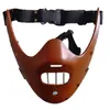 Party maskeert de stilte van de lamjarieren Hannibal Mask Cosplay Props Make Up Horror Demon Killer 230814