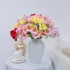 Fleurs décoratives Flors simulées Touch Hydratant Chrysanthemum Persan Sunflower Home Wedding Decoration Fabric de soie Artificiel