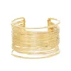 Bangle Charms Women Cuff Bracelets Ethnic Rock Golden Luxury Statement Arm Open Aolly Afghan Female