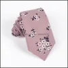 Neck Ties Handmade Fashion Gifts Party Accessories Mens Tie Womens Cotton Floral Print Colorf 3646 Q2 Drop Delivery Dhmgj