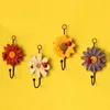 Hooks 1 Pcs Vintage Daisy Flower Iron Wall Hanging Decoration Door After Clothes Keychain Hook Fashion Home