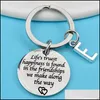 Keychains Lanyards Circar Stainless Steel Key Chains Life Truest Happiness Is Found Confidante Friend Keys Buckle Fashion Luxury Des Dhomj