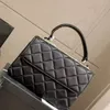 Bolsos de moda de cuero de piel de becerro Asa superior Acolchado Matelasse Cadena cc Bolso cruzado con cuerpo Solapa clásica Gran capacidad Bolsos de billetera de diseñador famoso Bolso de moda