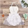 Rompers Chifuna Mesh Elegant Solid Babygirls Kostüm Mädchen Baby Kleidung geboren