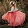 Abiti da ragazza a taglie forti principessa festa in pizzo da ragazza vestito per bambini bambini estate matrimoni abiti per bambini 2 4 6 8 10 12 14 230814