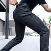 Men's Jeans Instructor's Tactical City Commuting Trousers Elastic Slim Fit Upgraded Military Fan Pants As Training