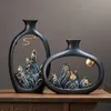 Vases Créativité Style Japonais Feng Shui Vase Vase Office salon Décoration de bureau Vases pour accessoires de décoration intérieure Gift 230812