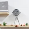 Desk Table Clocks Metal Clock Desk Clock Battery Operated Decorative Table Clock Alarm Clock for Living Room Bedside Bedroom Desktop Decoration 230814