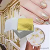 Presentförpackning 100 st ark imitation guld silver folie papper blad förgyllning 9 cm individuellt förpackad imitation diy hantverk nagelkonst smycken gör r230814