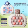 Electronic Light Up Bubble Puzzle push Game Handheld Quick Game Console Electric Machine Toy Fidget Toy For Children Kid hot sale