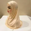 Etniska kläder muslimska vuxna stora flickor ber hijab huvudduk islamisk hatt amira dra på headwrap girl is siden halsduk